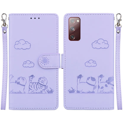 Cute Cats RFID Leather Phone Case, For Samsung Galaxy S23 5G, For Samsung Galaxy S20 FE, For Samsung Galaxy S22 Ultra 5G, For Samsung Galaxy S22+ 5G