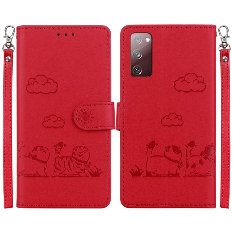 Cute Cats RFID Leather Phone Case, For Samsung Galaxy S23 5G, For Samsung Galaxy S20 FE, For Samsung Galaxy S22 Ultra 5G, For Samsung Galaxy S22+ 5G