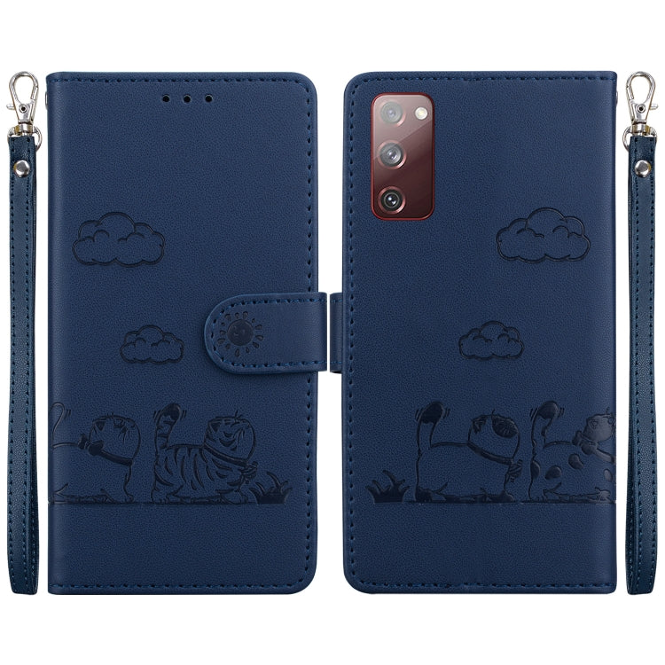 Cute Cats RFID Leather Phone Case, For Samsung Galaxy S23 5G, For Samsung Galaxy S20 FE, For Samsung Galaxy S22 Ultra 5G, For Samsung Galaxy S22+ 5G