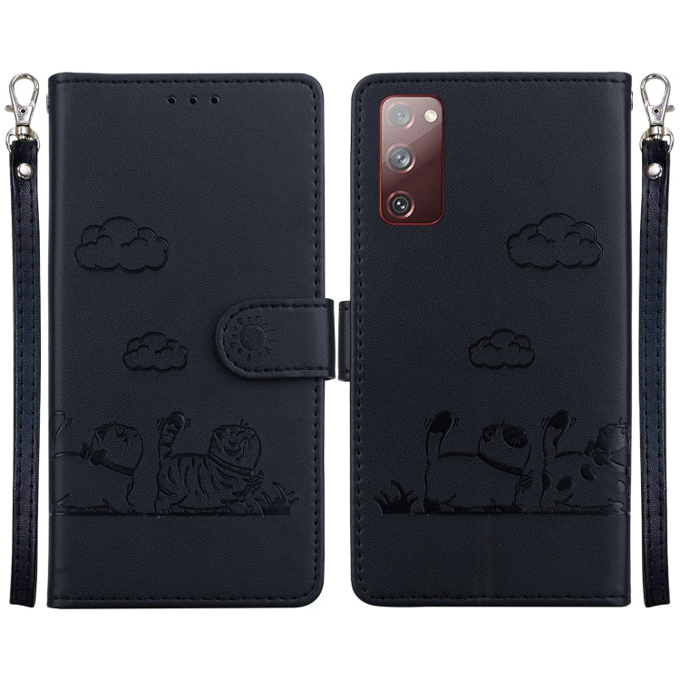 Cute Cats RFID Leather Phone Case, For Samsung Galaxy S23 5G, For Samsung Galaxy S20 FE, For Samsung Galaxy S22 Ultra 5G, For Samsung Galaxy S22+ 5G