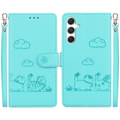 Cute Cats RFID Leather Phone Case, For Samsung Galaxy S25 FE 5G, For Samsung Galaxy S25 Edge 5G, For Samsung Galaxy S25 5G, For Samsung Galaxy S25+ 5G