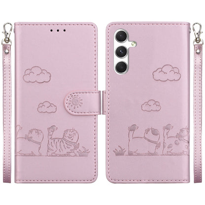 Cute Cats RFID Leather Phone Case, For Samsung Galaxy S25 FE 5G, For Samsung Galaxy S25 Edge 5G, For Samsung Galaxy S25 5G, For Samsung Galaxy S25+ 5G