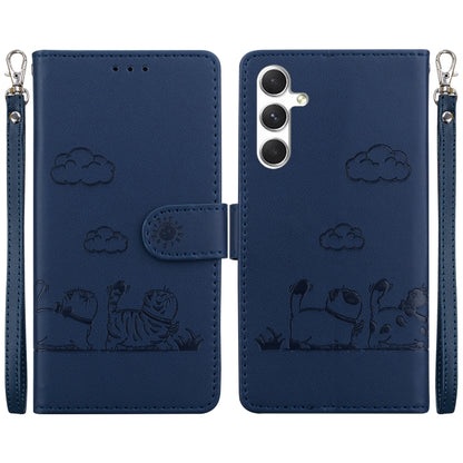 Cute Cats RFID Leather Phone Case, For Samsung Galaxy S25 FE 5G, For Samsung Galaxy S25 Edge 5G, For Samsung Galaxy S25 5G, For Samsung Galaxy S25+ 5G