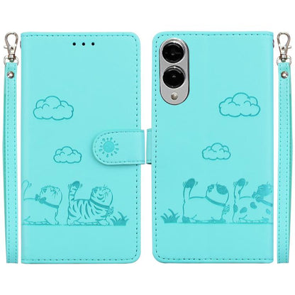 Cute Cats RFID Leather Phone Case, For Samsung Galaxy S25 FE 5G, For Samsung Galaxy S25 Edge 5G, For Samsung Galaxy S25 5G, For Samsung Galaxy S25+ 5G