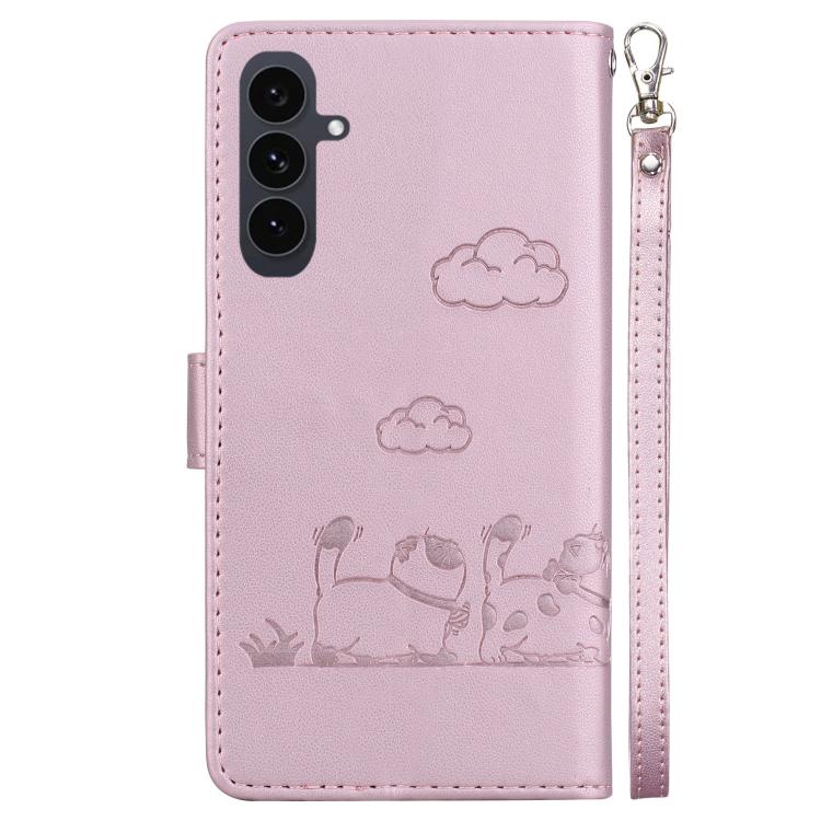 Cute Cats RFID Leather Phone Case, For Samsung Galaxy S25 FE 5G, For Samsung Galaxy S25 Edge 5G, For Samsung Galaxy S25 5G, For Samsung Galaxy S25+ 5G