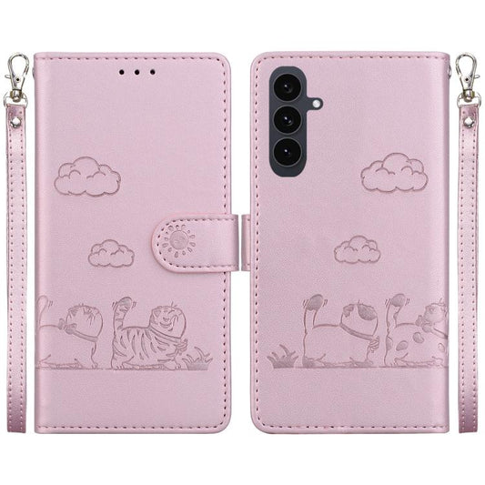 Cute Cats RFID Leather Phone Case, For Samsung Galaxy S25 FE 5G, For Samsung Galaxy S25 Edge 5G, For Samsung Galaxy S25 5G, For Samsung Galaxy S25+ 5G