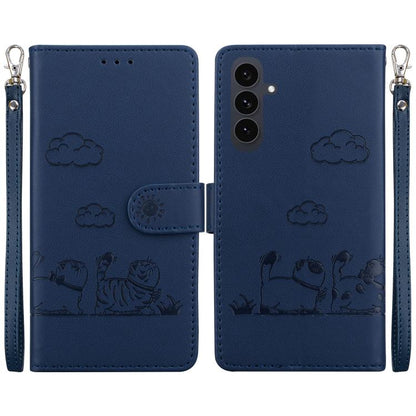 Cute Cats RFID Leather Phone Case, For Samsung Galaxy S25 FE 5G, For Samsung Galaxy S25 Edge 5G, For Samsung Galaxy S25 5G, For Samsung Galaxy S25+ 5G