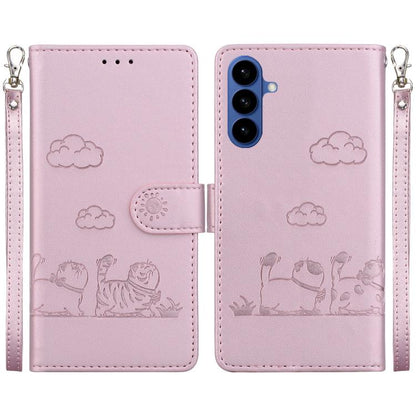 Cute Cats RFID Leather Phone Case, For Samsung Galaxy S26+ 5G, For Samsung Galaxy S26 Edge 5G, For Samsung Galaxy S26 Ultra 5G, For Samsung Galaxy S26 5G