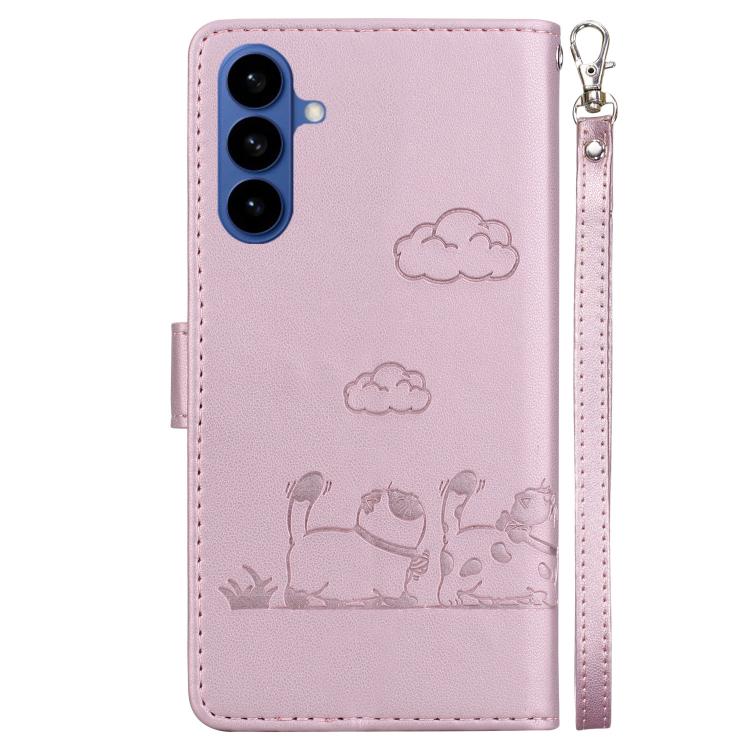 Cute Cats RFID Leather Phone Case, For Samsung Galaxy S26 5G, For Samsung Galaxy S25 FE 5G, For Samsung Galaxy S25 Edge 5G, For Samsung Galaxy S25 5G