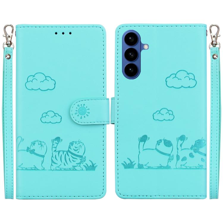Cute Cats RFID Leather Phone Case, For Samsung Galaxy S26+ 5G, For Samsung Galaxy S26 Edge 5G, For Samsung Galaxy S26 Ultra 5G, For Samsung Galaxy S26 5G