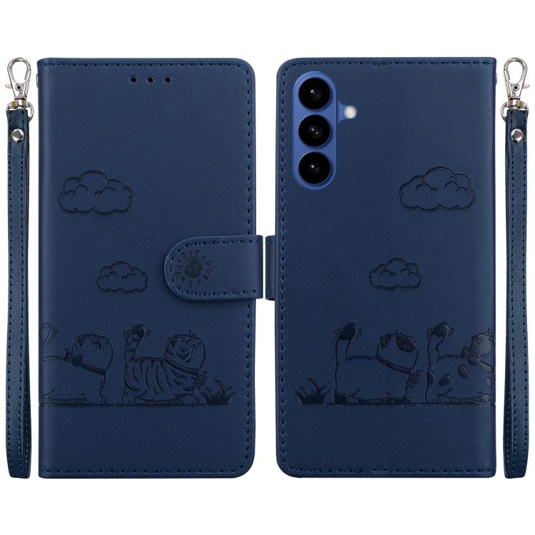 Cute Cats RFID Leather Phone Case, For Samsung Galaxy S26+ 5G, For Samsung Galaxy S26 Edge 5G, For Samsung Galaxy S26 Ultra 5G, For Samsung Galaxy S26 5G