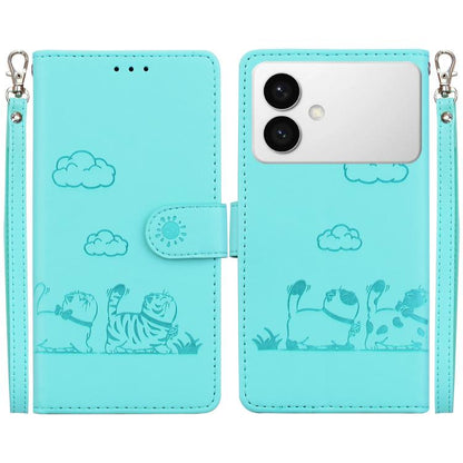 Cute Cats RFID Leather Phone Case, For Samsung Galaxy S26+ 5G, For Samsung Galaxy S26 Edge 5G, For Samsung Galaxy S26 Ultra 5G, For Samsung Galaxy S26 5G