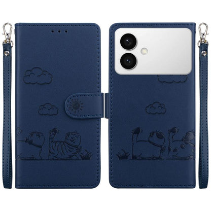 Cute Cats RFID Leather Phone Case, For Samsung Galaxy S26+ 5G, For Samsung Galaxy S26 Edge 5G, For Samsung Galaxy S26 Ultra 5G, For Samsung Galaxy S26 5G