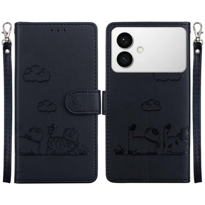 Cute Cats RFID Leather Phone Case, For Samsung Galaxy S26+ 5G, For Samsung Galaxy S26 Edge 5G, For Samsung Galaxy S26 Ultra 5G, For Samsung Galaxy S26 5G
