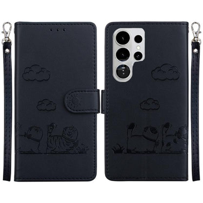 Cute Cats RFID Leather Phone Case, For Samsung Galaxy S26+ 5G, For Samsung Galaxy S26 Edge 5G, For Samsung Galaxy S26 Ultra 5G, For Samsung Galaxy S26 5G