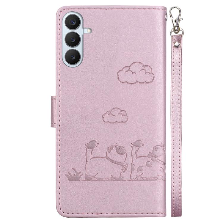 Cute Cats RFID Leather Phone Case, For Samsung Galaxy S26+ 5G, For Samsung Galaxy S26 Edge 5G, For Samsung Galaxy S26 Ultra 5G, For Samsung Galaxy S26 5G