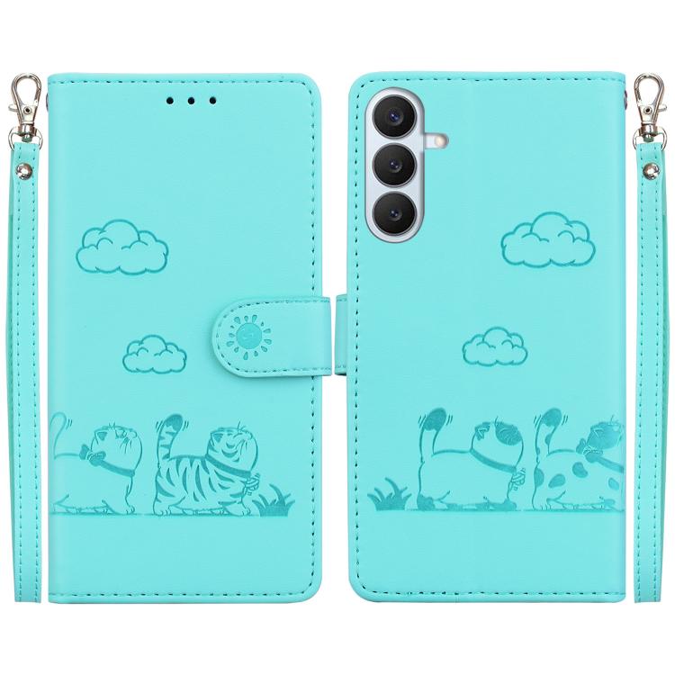 Cute Cats RFID Leather Phone Case, For Samsung Galaxy S26+ 5G, For Samsung Galaxy S26 Edge 5G, For Samsung Galaxy S26 Ultra 5G, For Samsung Galaxy S26 5G