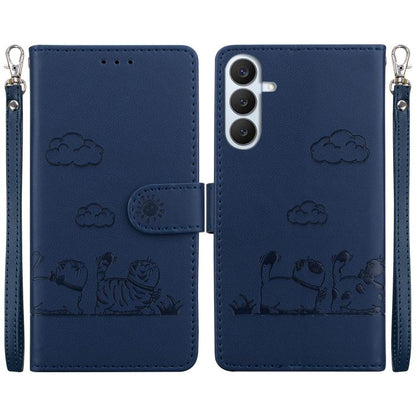 Cute Cats RFID Leather Phone Case, For Samsung Galaxy S26+ 5G, For Samsung Galaxy S26 Edge 5G, For Samsung Galaxy S26 Ultra 5G, For Samsung Galaxy S26 5G