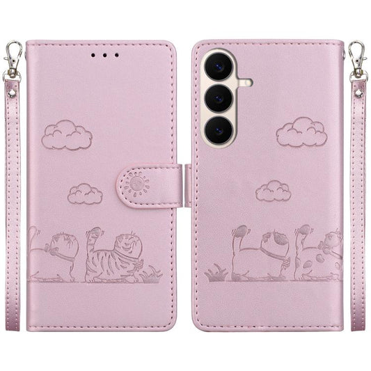 Cute Cats RFID Leather Phone Case, For Galaxy S26 FE 5G, For Samsung Galaxy S26+ 5G, For Samsung Galaxy S26 Edge 5G, For Samsung Galaxy S26 Ultra 5G