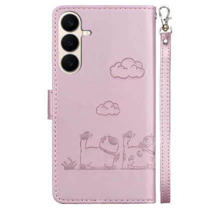 Cute Cats RFID Leather Phone Case, For Galaxy S26 FE 5G, For Samsung Galaxy S26+ 5G, For Samsung Galaxy S26 Edge 5G, For Samsung Galaxy S26 Ultra 5G