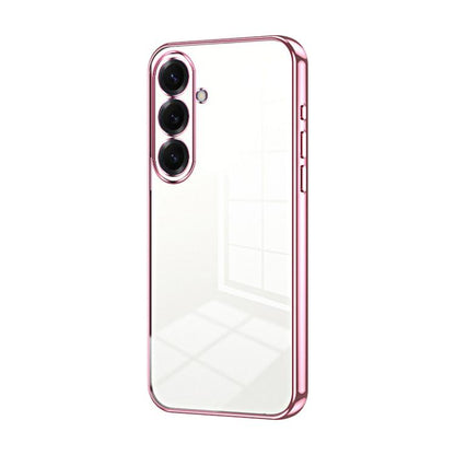 Transparent Plating Fine Hole Phone Case, For Samsung Galaxy S26 5G, For Samsung Galaxy S25 FE 5G, For Samsung Galaxy S25 5G