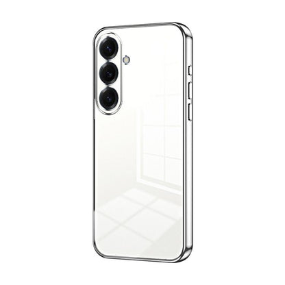 Transparent Plating Fine Hole Phone Case, For Samsung Galaxy S26 5G, For Samsung Galaxy S25 FE 5G, For Samsung Galaxy S25 5G
