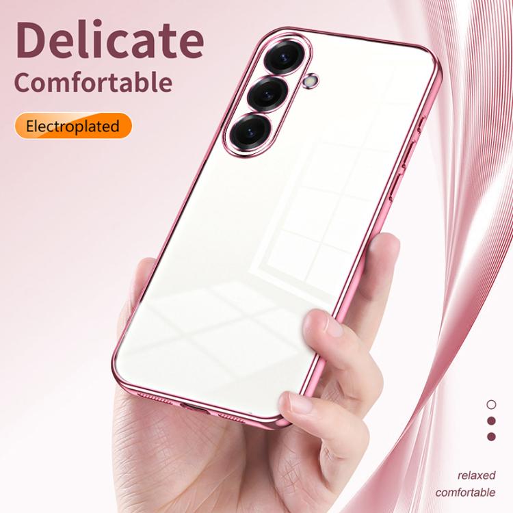 Transparent Plating Fine Hole Phone Case, For Samsung Galaxy S26+ 5G, For Samsung Galaxy S26 Edge 5G, For Samsung Galaxy S26 Ultra 5G