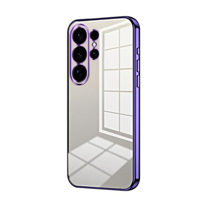Transparent Plating Fine Hole Phone Case, For Samsung Galaxy S26+ 5G, For Samsung Galaxy S26 Edge 5G, For Samsung Galaxy S26 Ultra 5G