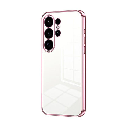 Transparent Plating Fine Hole Phone Case, For Samsung Galaxy S26+ 5G, For Samsung Galaxy S26 Edge 5G, For Samsung Galaxy S26 Ultra 5G