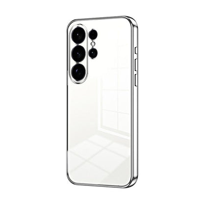 Transparent Plating Fine Hole Phone Case, For Samsung Galaxy S26+ 5G, For Samsung Galaxy S26 Edge 5G, For Samsung Galaxy S26 Ultra 5G