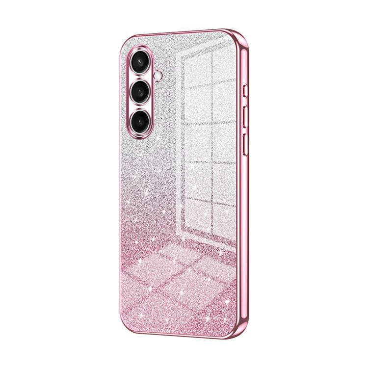 Gradient Glitter Powder Electroplated Phone Case, For Samsung Galaxy S26 5G, For Samsung Galaxy S25 FE 5G, For Samsung Galaxy S25 5G
