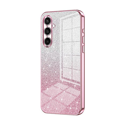 Gradient Glitter Powder Electroplated Phone Case, For Samsung Galaxy S26 5G, For Samsung Galaxy S25 FE 5G, For Samsung Galaxy S25 5G
