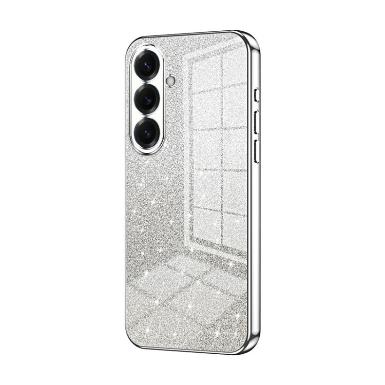Gradient Glitter Powder Electroplated Phone Case, For Samsung Galaxy S26 5G, For Samsung Galaxy S25 FE 5G, For Samsung Galaxy S25 5G