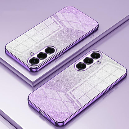 Gradient Glitter Powder Electroplated Phone Case, For Samsung Galaxy S26+ 5G, For Samsung Galaxy S26 Edge 5G, For Samsung Galaxy S26 Ultra 5G