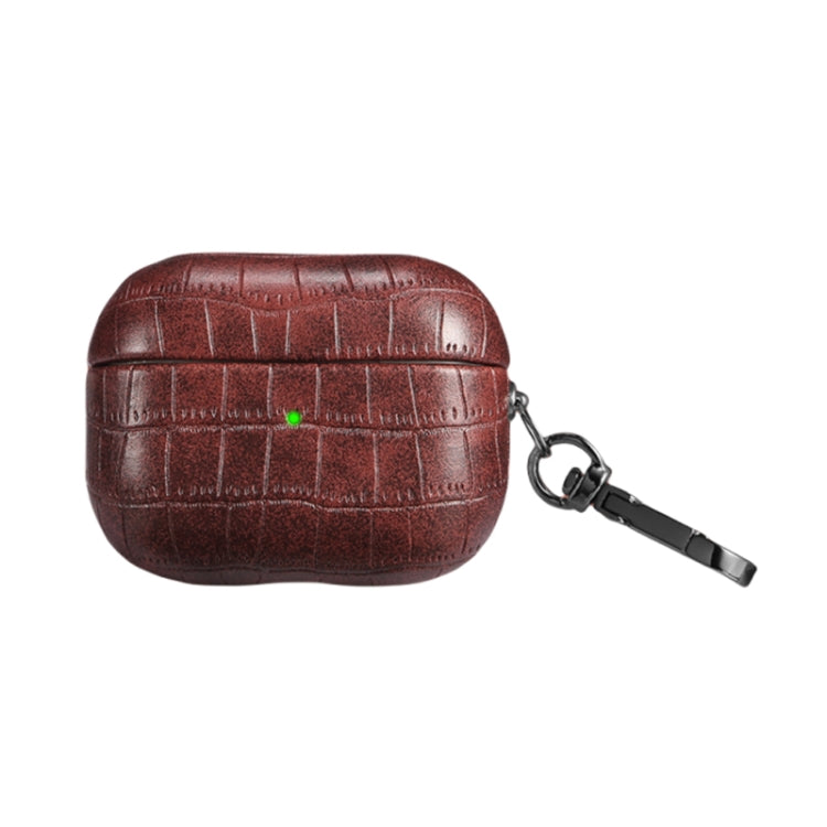 Crocodile Texture Earphone Protective Case, For AirPods Pro