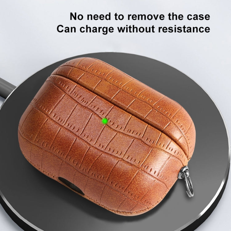 Crocodile Texture Earphone Protective Case, For AirPods 4, For AirPods Pro 2, For AirPods 3
