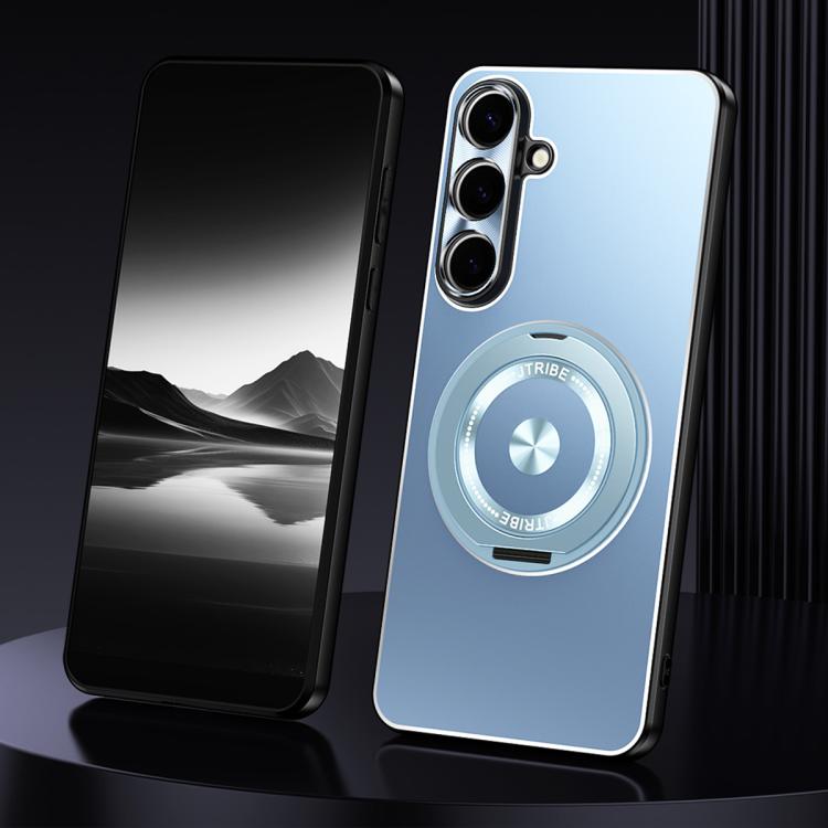 Rotating Holder Frosted Metal Phone Case, For Samsung Galaxy S25 5G, For Samsung Galaxy S25 Ultra 5G, For Samsung Galaxy S24 Ultra 5G, For Samsung Galaxy S24+ 5G, For Samsung Galaxy S24 5G, For Samsung Galaxy S23 Ultra 5G