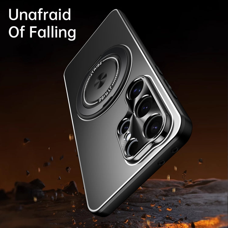 Rotating Holder Frosted Metal Phone Case, For Samsung Galaxy S23 Ultra 5G