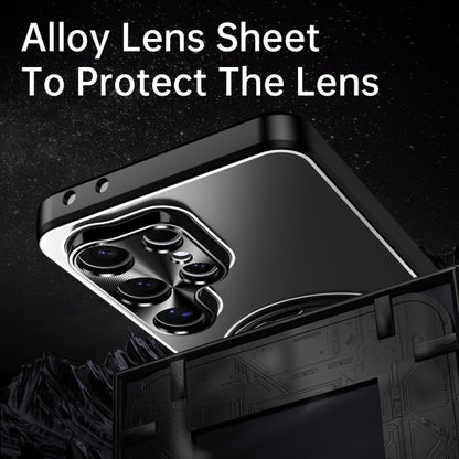 Rotating Holder Frosted Metal Phone Case, For Samsung Galaxy S23 Ultra 5G