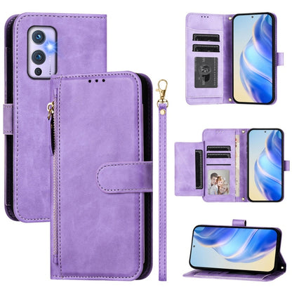 Multi-Card Slots Zipper Wallet Leather Phone Case, For OnePlus Nord 2 5G, For OnePlus 9 Pro, For OnePlus 9