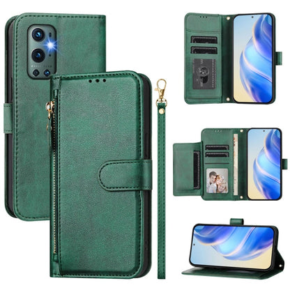 Multi-Card Slots Zipper Wallet Leather Phone Case, For OnePlus Nord 2 5G, For OnePlus 9 Pro, For OnePlus 9