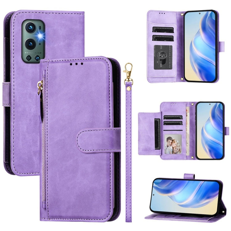 Multi-Card Slots Zipper Wallet Leather Phone Case, For OnePlus Nord 2 5G, For OnePlus 9 Pro, For OnePlus 9