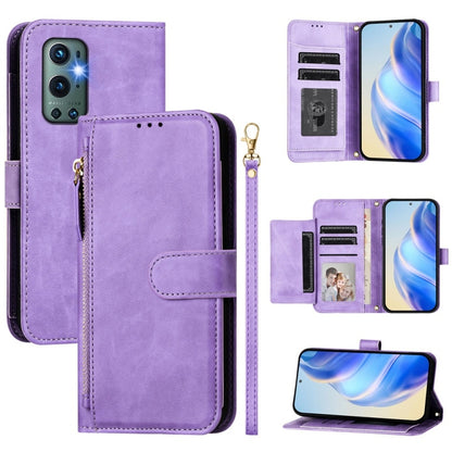 Multi-Card Slots Zipper Wallet Leather Phone Case, For OnePlus Nord 2 5G, For OnePlus 9 Pro, For OnePlus 9