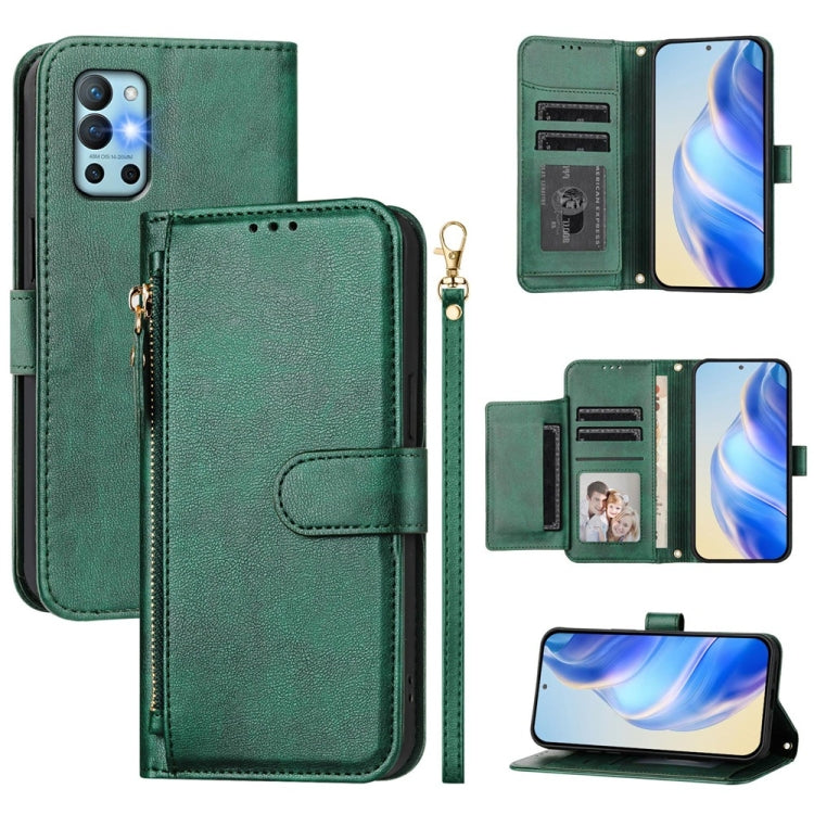 Multi-Card Slots Zipper Wallet Leather Phone Case, For OnePlus 10 Pro, For OnePlus Nord N20 5G, For OnePlus 9R / OnePlus 8T, For OnePlus Nord CE 5G