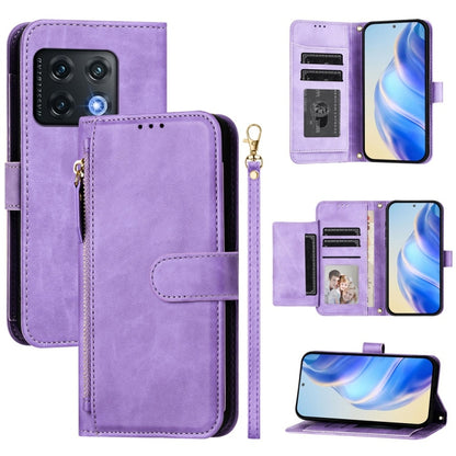 Multi-Card Slots Zipper Wallet Leather Phone Case, For OnePlus 10 Pro, For OnePlus Nord N20 5G, For OnePlus 9R / OnePlus 8T, For OnePlus Nord CE 5G