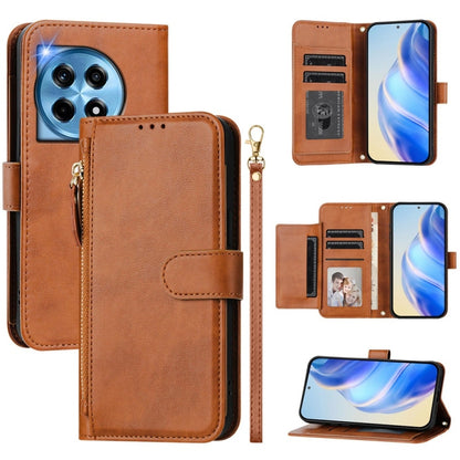 Multi-Card Slots Zipper Wallet Leather Phone Case, For OnePlus 12R Global, For OnePlus 12 Global, For OnePlus Ace 2 Pro, For OnePlus Nord CE3 India