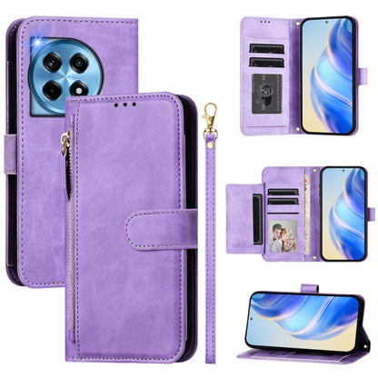 Multi-Card Slots Zipper Wallet Leather Phone Case, For OnePlus 12R Global, For OnePlus 12 Global, For OnePlus Ace 2 Pro, For OnePlus Nord CE3 India