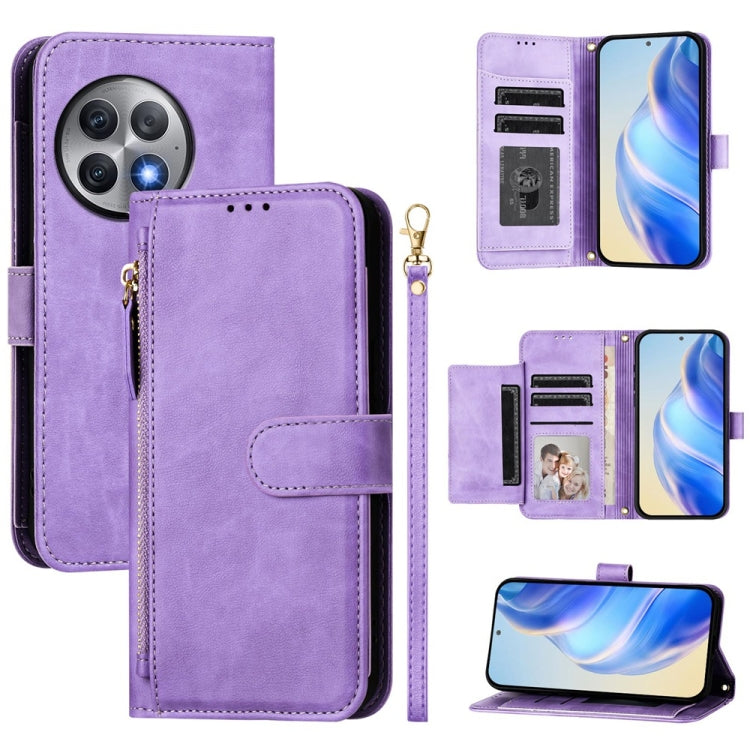 Multi-Card Slots Zipper Wallet Leather Phone Case, For OnePlus 12R Global, For OnePlus 12 Global, For OnePlus Ace 2 Pro, For OnePlus Nord CE3 India