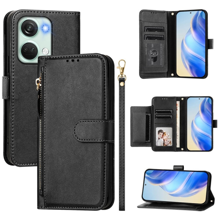 Multi-Card Slots Zipper Wallet Leather Phone Case, For OnePlus Nord CE 3 Lite / Nord N30, For OnePlus Nord 3 / Ace 2V, For OnePlus 11R Global, For Oneplus 11