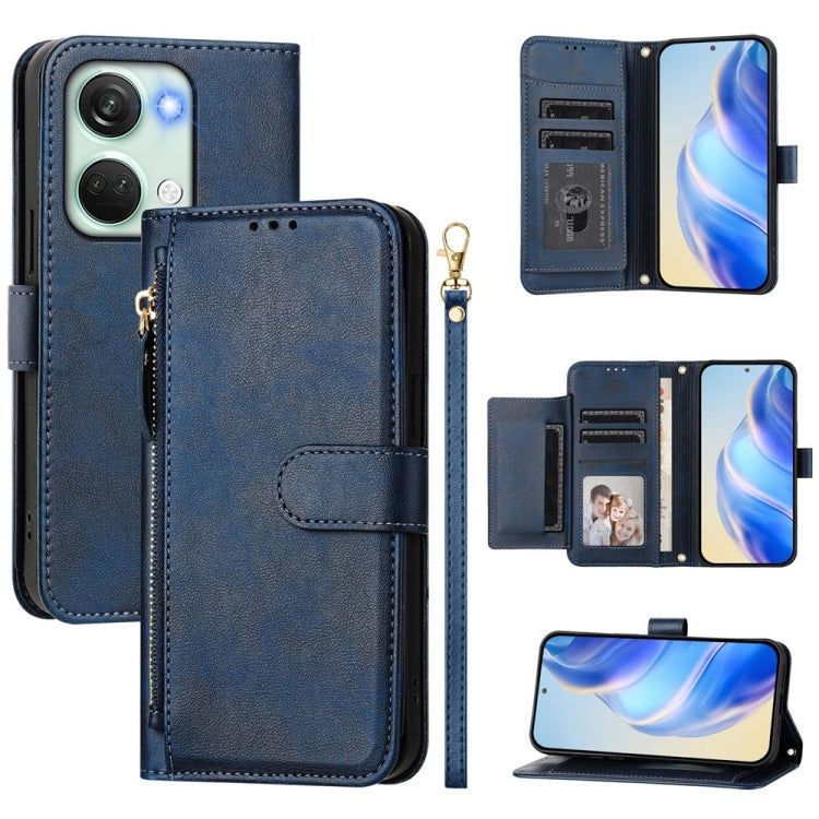 Multi-Card Slots Zipper Wallet Leather Phone Case, For OnePlus Nord CE 3 Lite / Nord N30, For OnePlus Nord 3 / Ace 2V, For OnePlus 11R Global, For Oneplus 11